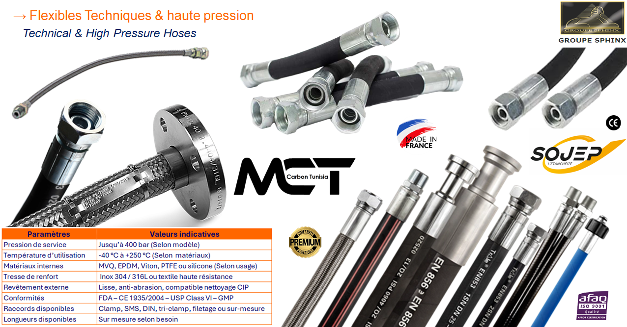 Image du produit Flexibles industriels asptiques