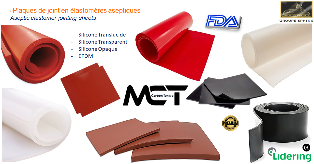 Image du produit Plaques de joint en élastomères aseptiques
