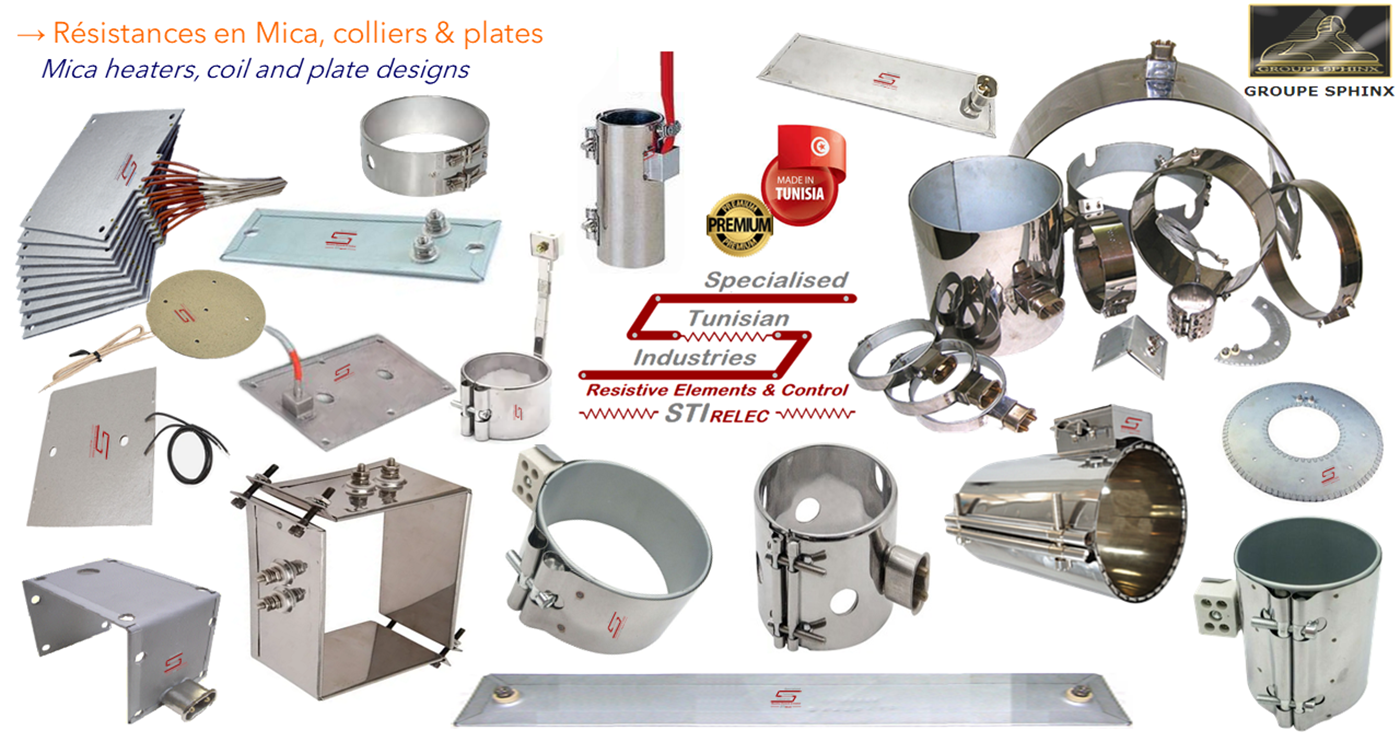 Image du produit Résistances en Mica, colliers & plates