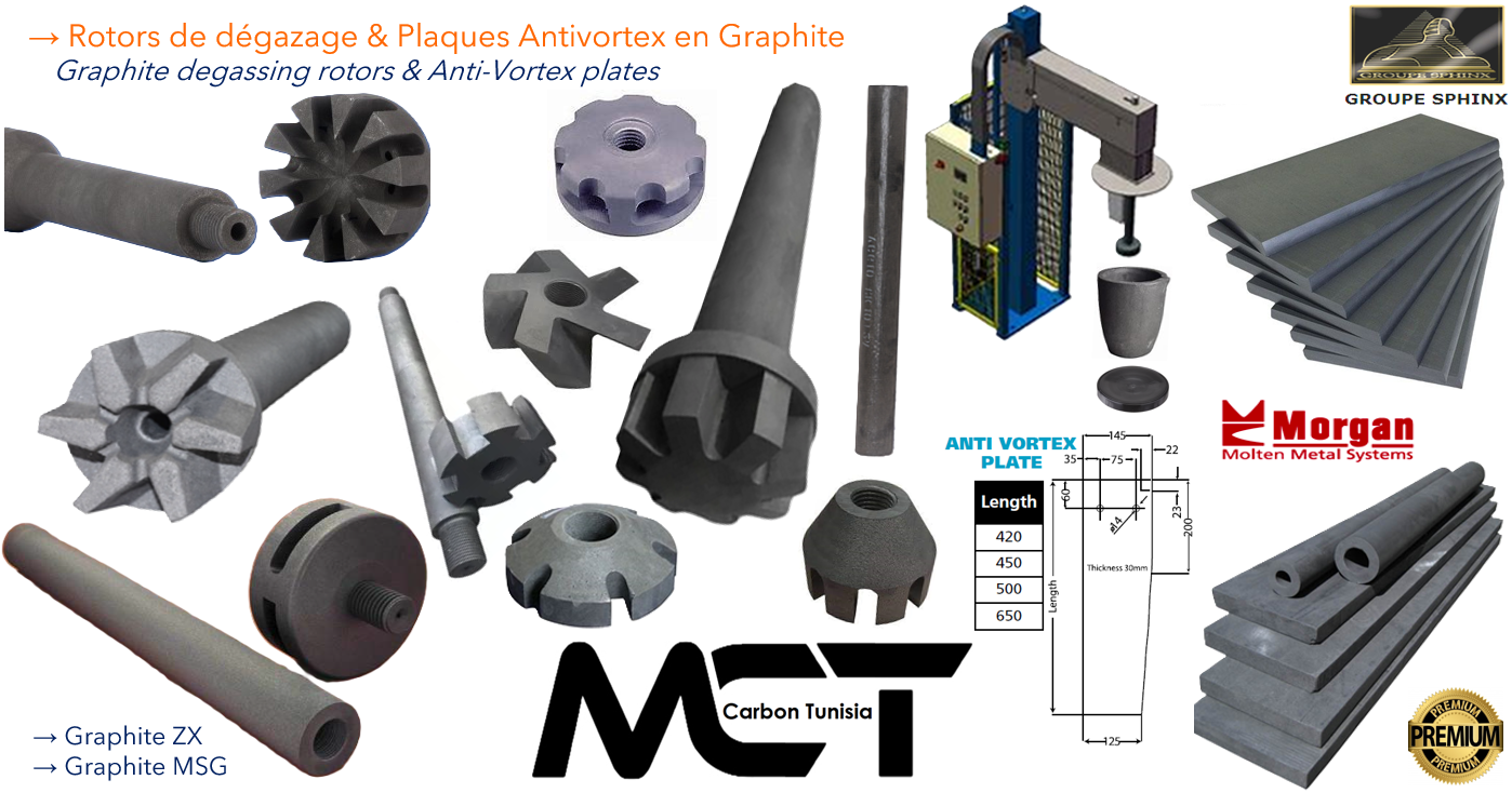 Image du produit Rotors en graphite pour dégazage