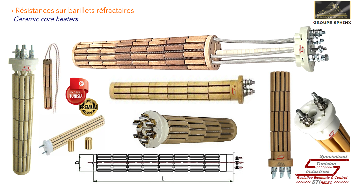 Image du produit Résistances sur barillets réfractaitres