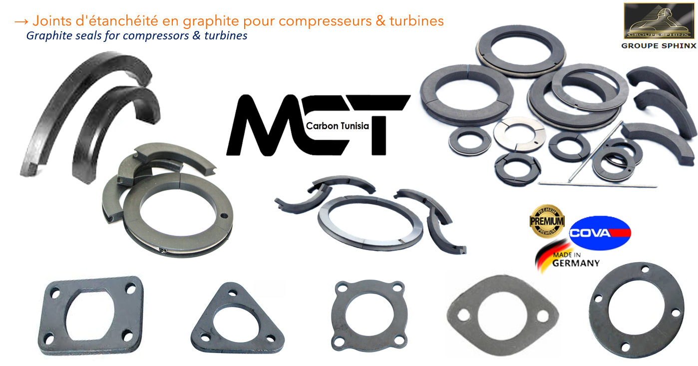 Image du produit Joints en graphite pour compresseurs et turbines