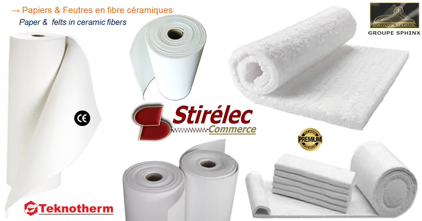 Image du produit Papiers & Feutres isolants en fibres céramiques