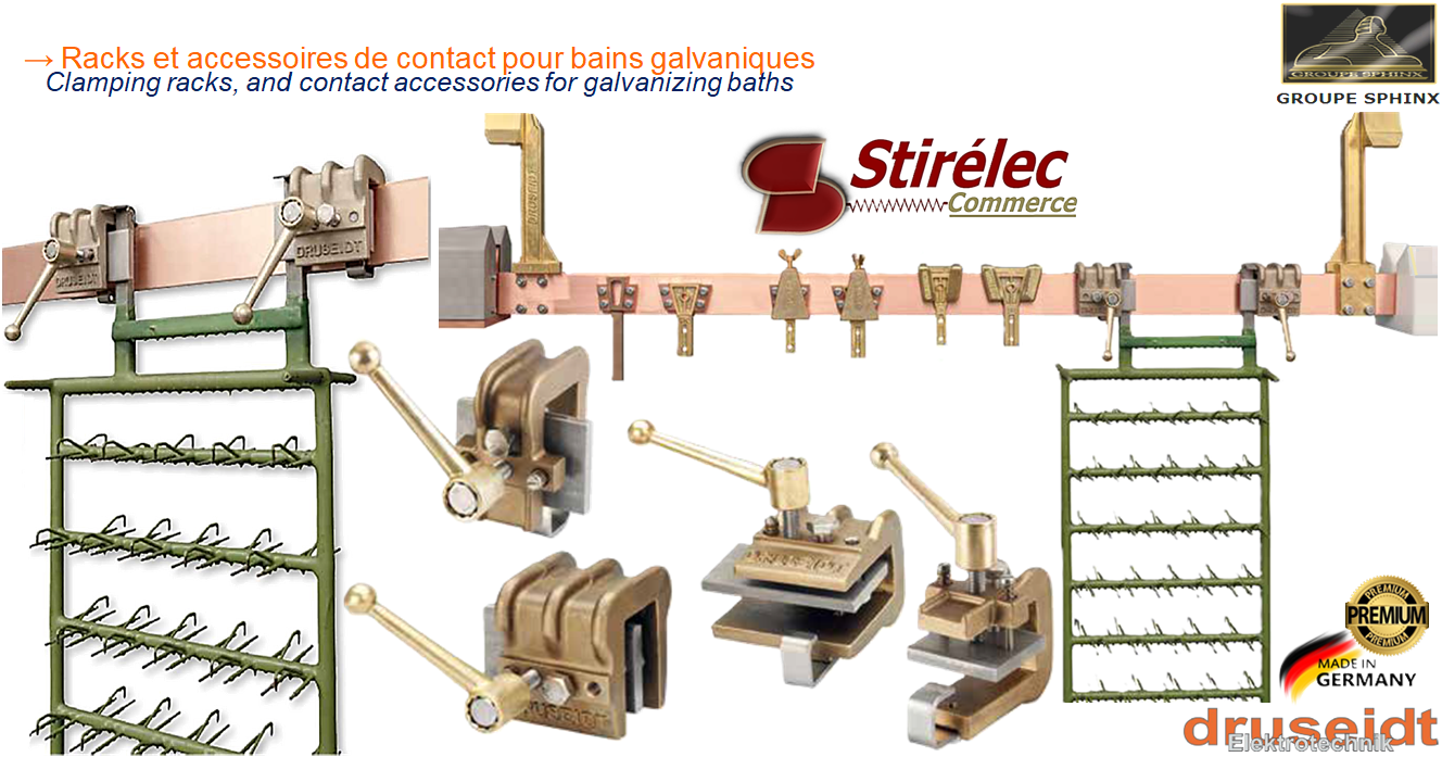 Image du produit Racks et accessoires de contact pour bains galvaniques