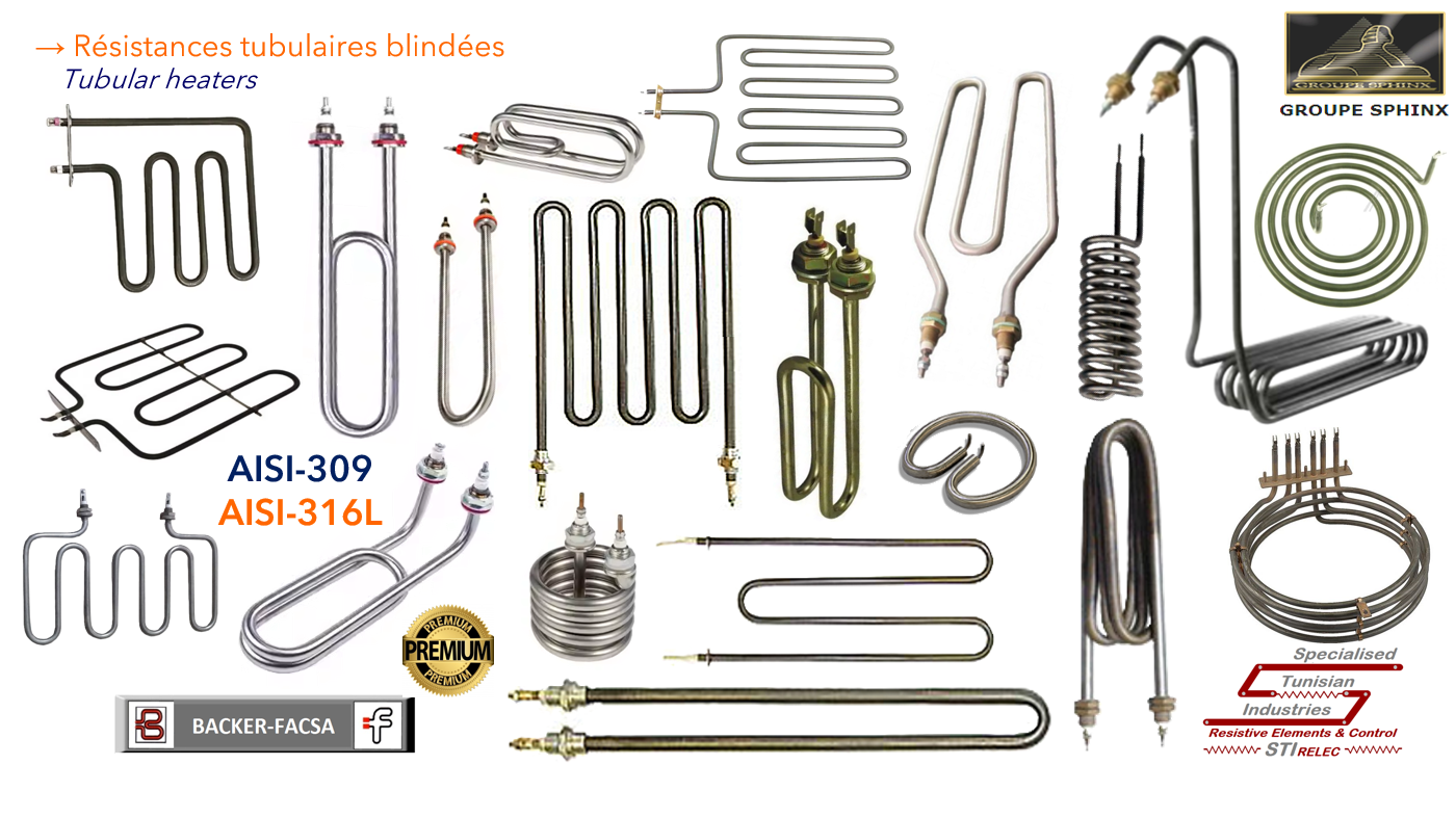 Image du produit Résistances tubulaires blindées