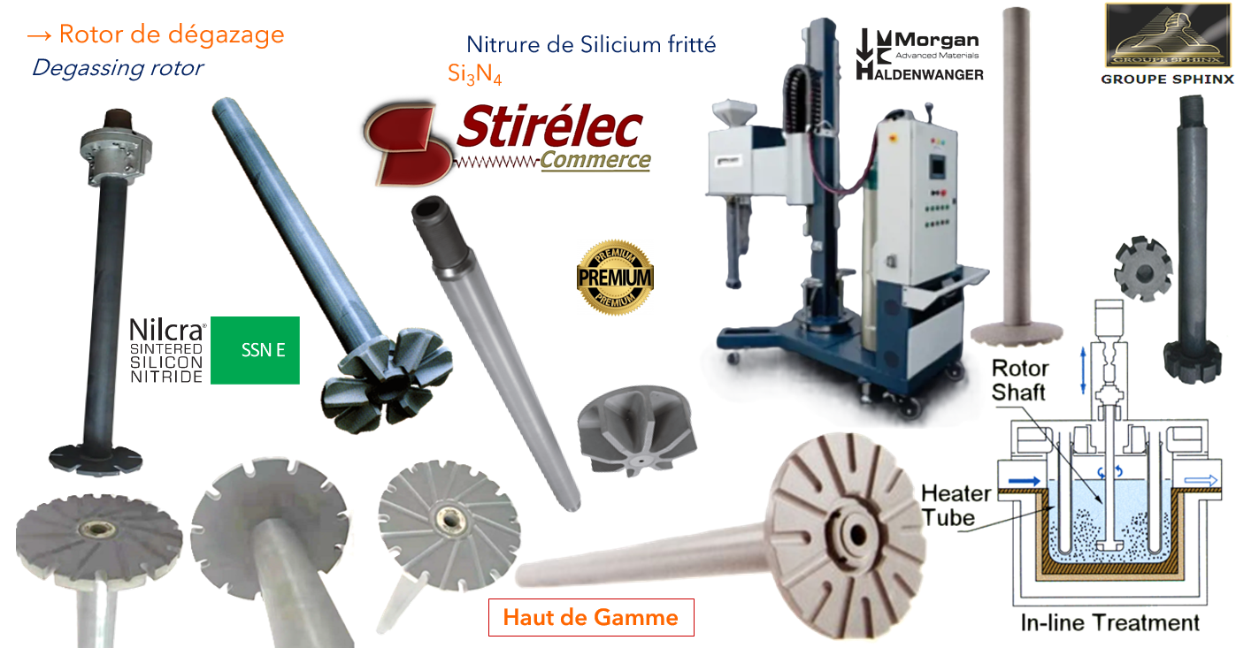 Image du produit Rotors de dégazage en Si3N4