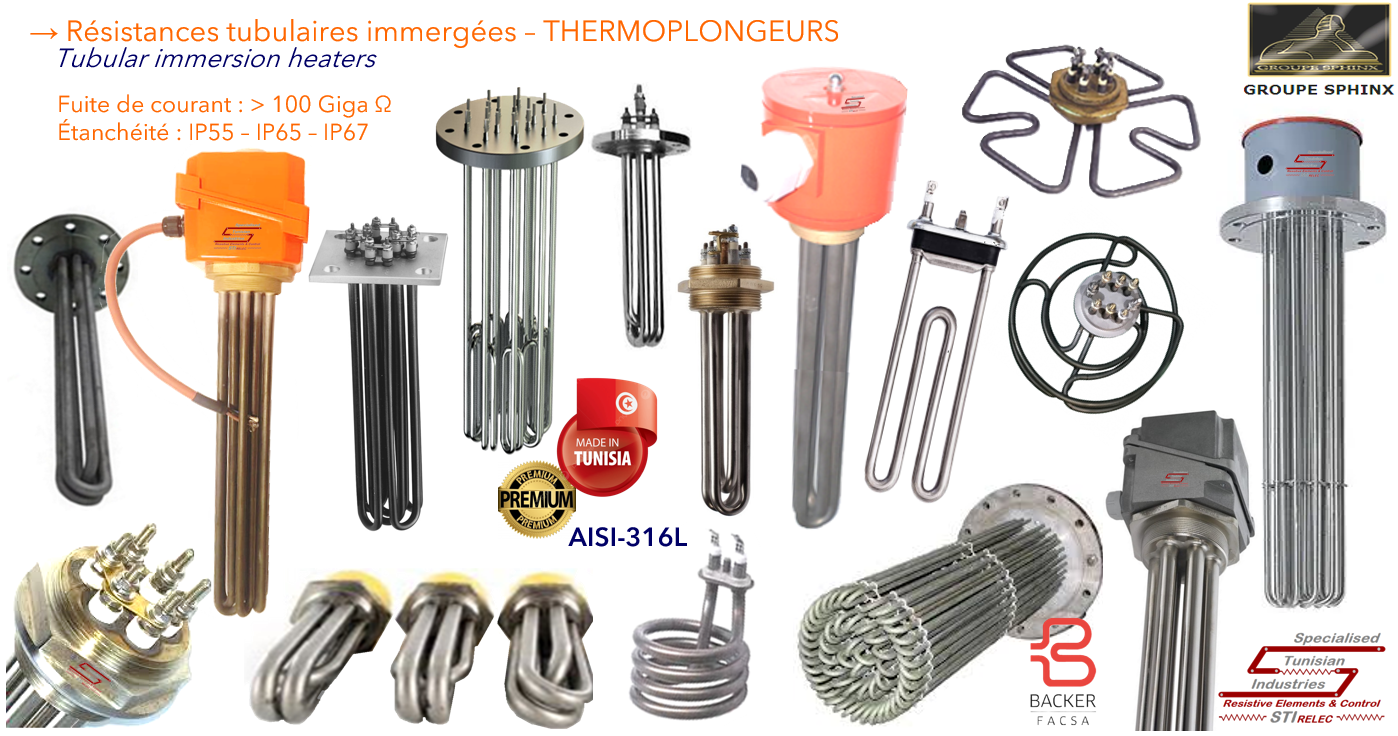 Image du produit Résistances tubulaires immergées - THERMOPLONGEURS